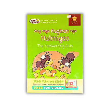 Rex Books Hello Animals Binisaya-English (Large Book)