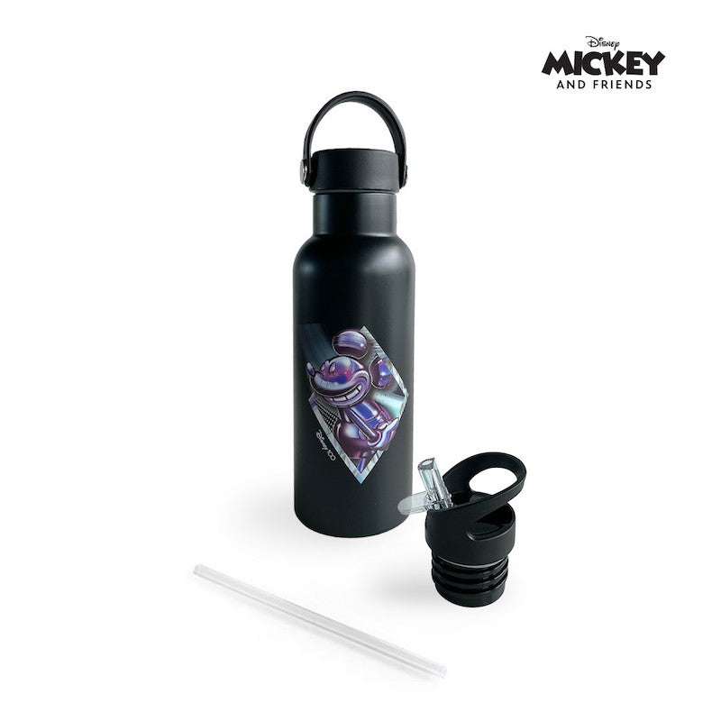 Zippies Lab Insulated Water Bottle Collection 483ml (2 types of cap included) - Disney100 Mickey Platinum