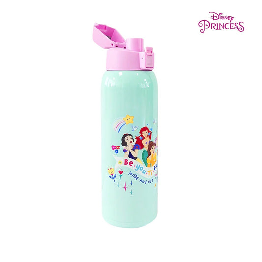 Zippies Lab Disney 1L Insulated Tumbler with Carrying Pouch - Disney Princess More Than a Rainbow