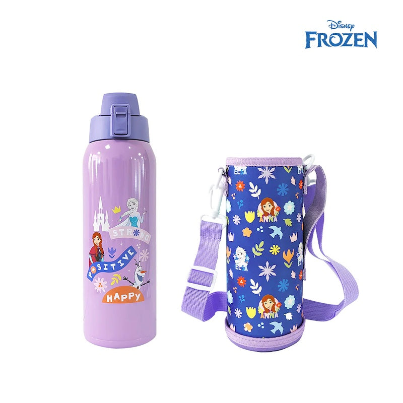 Zippies Lab Disney 1L Insulated Tumbler with Carrying Pouch - Disney Princess The Poet Inside