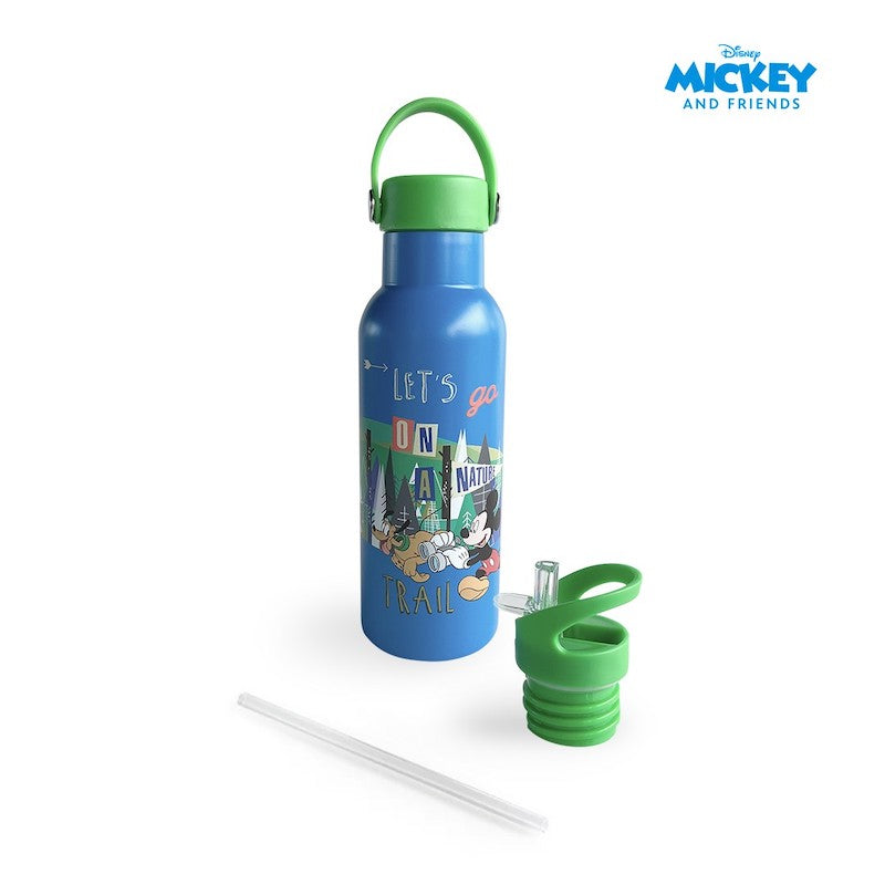 Zippies Lab Insulated Water Bottle 483ml (2 types of cap included) - Mickey Outdoor Fun