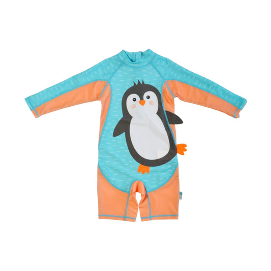 Zoocchini UPF50 Rashguard Swimsuit - Parker the Penguin