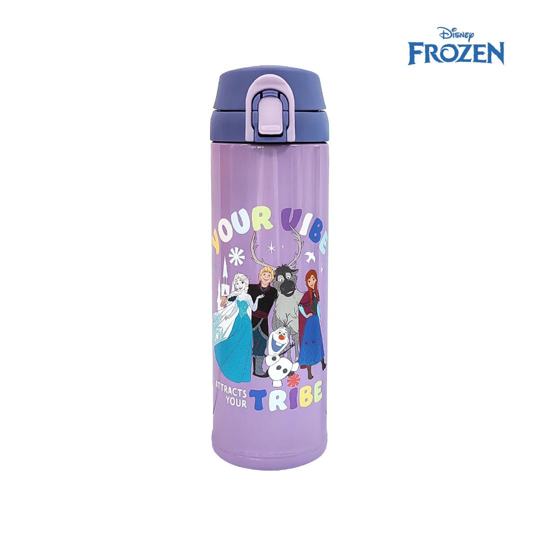 Zippies Lab Disney 480ml Flip-Top Insulated Water Bottle - Frozen The Poet Inside