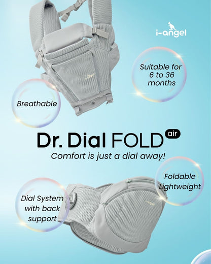 i-Angel Dr. Dial Fold Air Hipseat Carrier