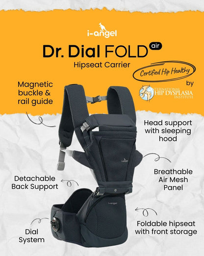 i-Angel Dr. Dial Fold Air Hipseat Carrier