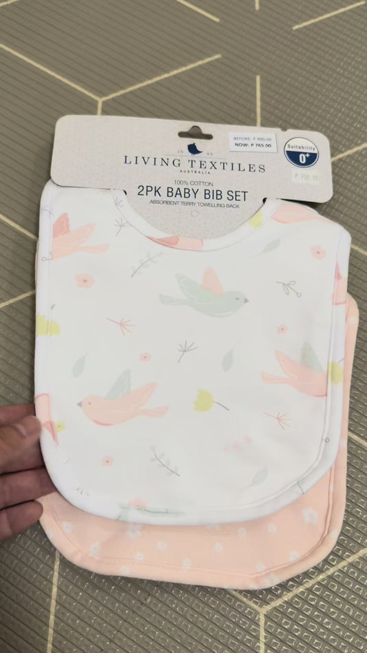 Living Textiles 2Pk Bibs