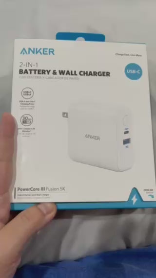 Anker PowerCore III Fusion 5k 2-in-1 Battery and Wall Charger