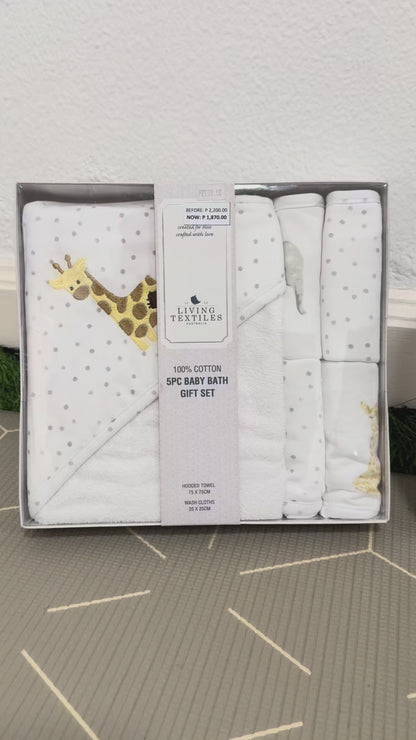 Living Textiles 5-Piece Bath Gift Set