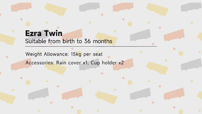 Jovikids Ezra Twin Stroller