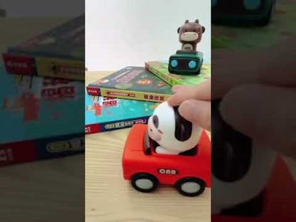 The Kiddie Concept Press and Go Animal Toy Car