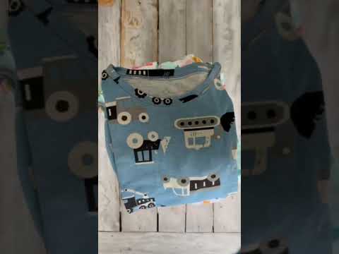 Kids Match PJs - Construction Vehicles (Yellow)