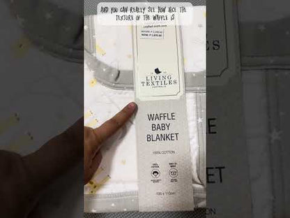 Living Textiles Waffle Jersey Cot Blanket