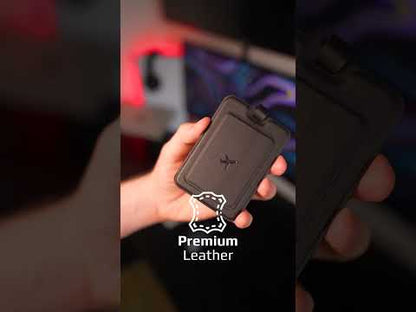 Promate HushTag Anti-Loss Slim Leather Luggage Tag with Smart Tracking