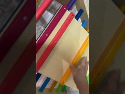 Bonjour Baby Rainbow Pikler Triangle with Double Sided Ramp