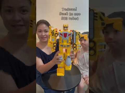 Kiddora 5-in-1 Magnetic Construction Transformer Robot