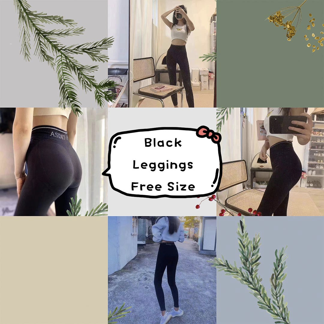 Asdet Black Leggings