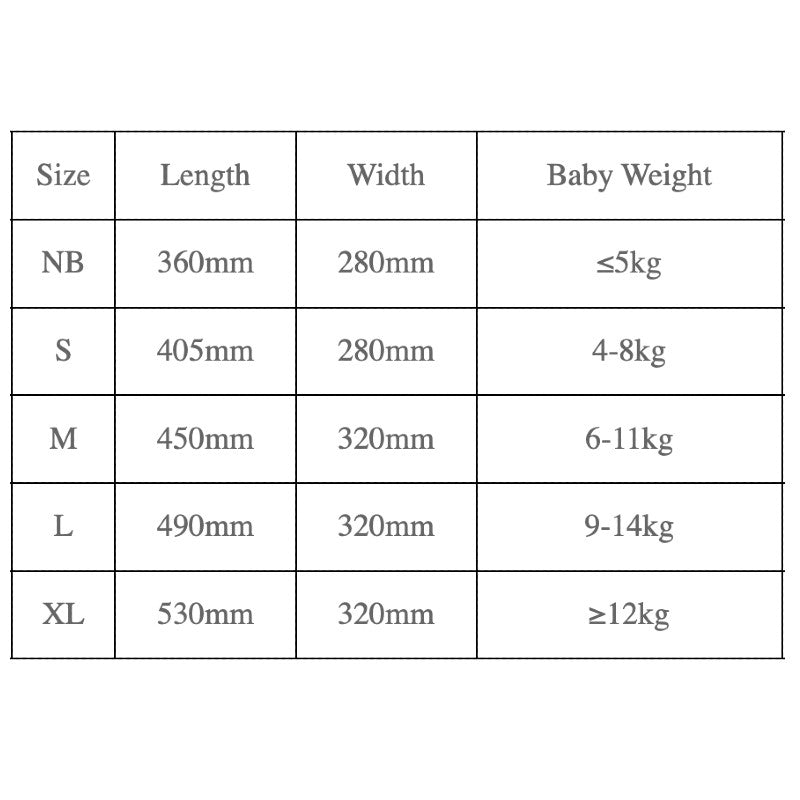 Aiwibi Disposable Breathable Baby Diapers With Elastic Waistband - Medium