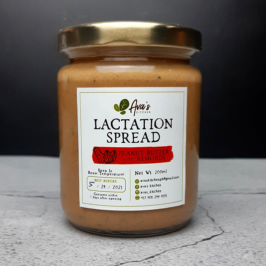 Ava's Kitchen Peanut Butter with Almonds Lactation Spread (200ml)