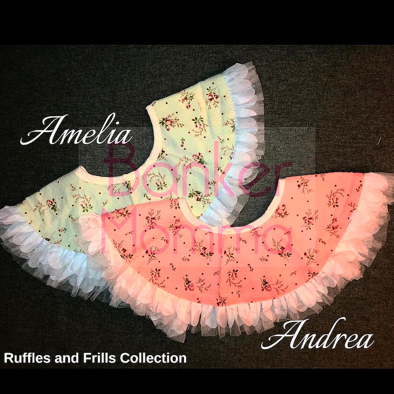 Banker Momma Dressy Bib - Ruffles and Frills Collection