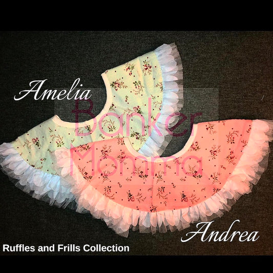 Banker Momma Dressy Bib - Ruffles and Frills Collection