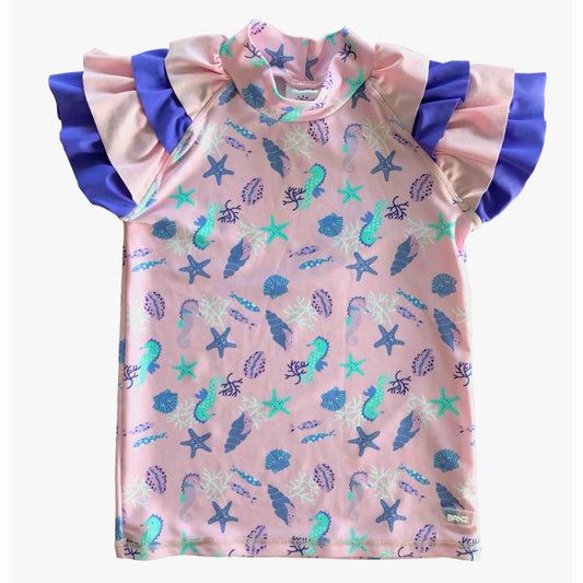 Banz Short Sleeve Swimsuit - Sea Life