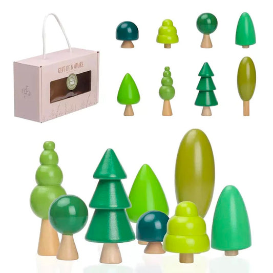 Bababoo Kids Wooden Forest Trees Parent-Child Interaction Ornament Toys