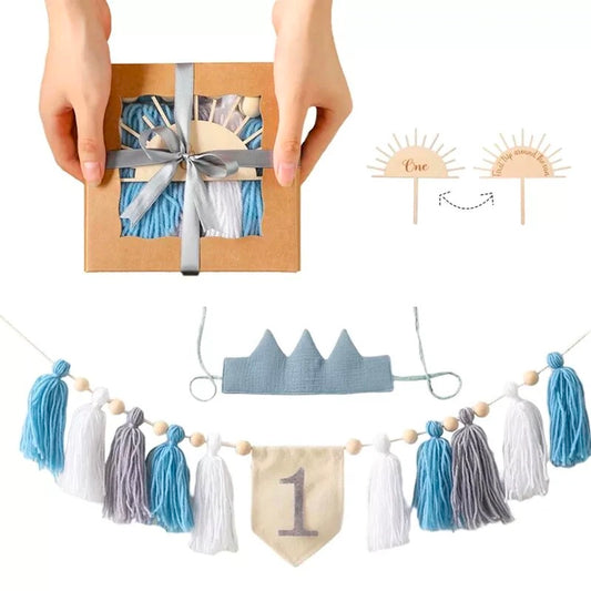 Bababoo Kids Cotton Tassel Baby Birthday Party Decoration