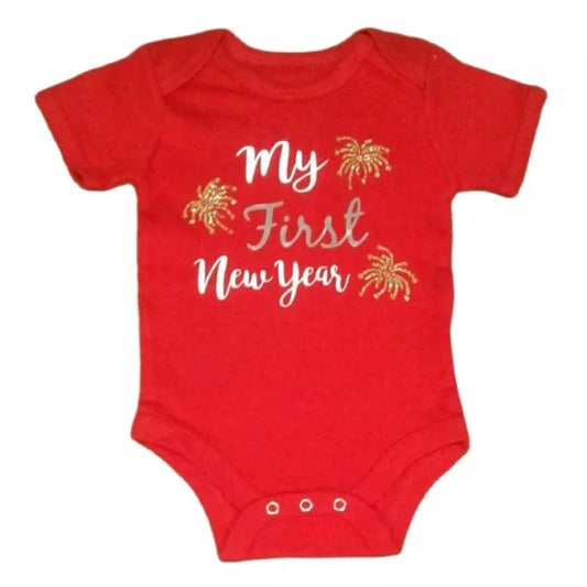 Baby Steeckies Holiday Onesie - My First New Year (Fireworks)