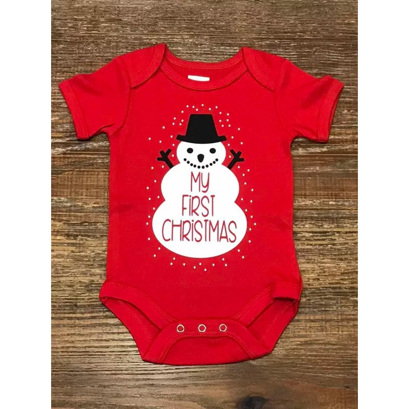 Baby Steeckies Holiday Onesie - My First Christmas (Snowman)