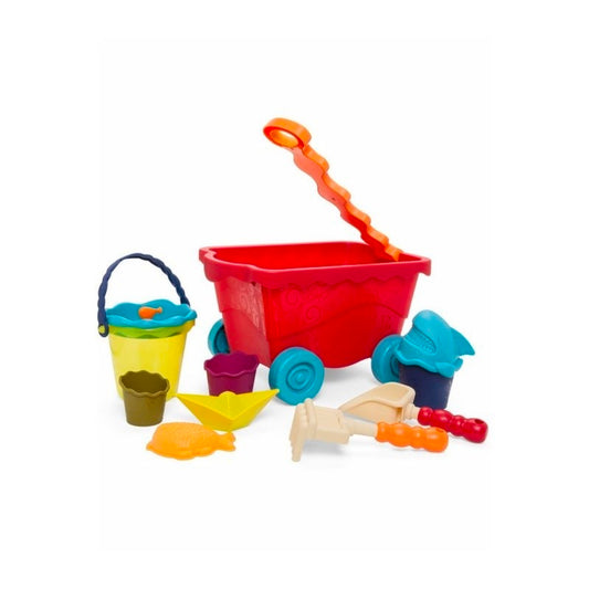 B. Toys Travel Beach Wagon (Translucent Red)