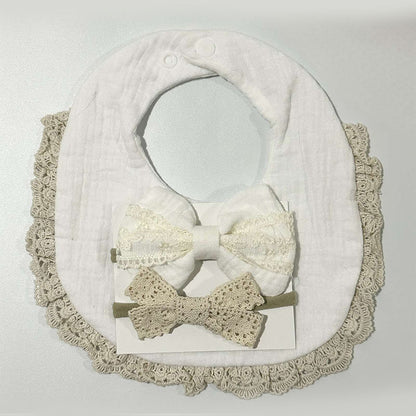 Blooming Wisdom Pretty Bib and Bows Set