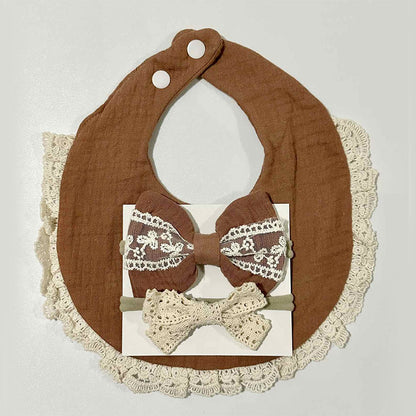 Blooming Wisdom Pretty Bib and Bows Set