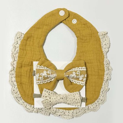 Blooming Wisdom Pretty Bib and Bows Set