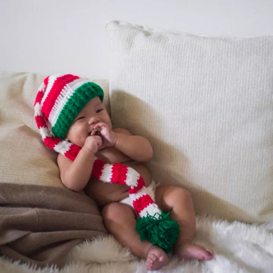 Cotton Candy Knitwear Santa Elf Beanie