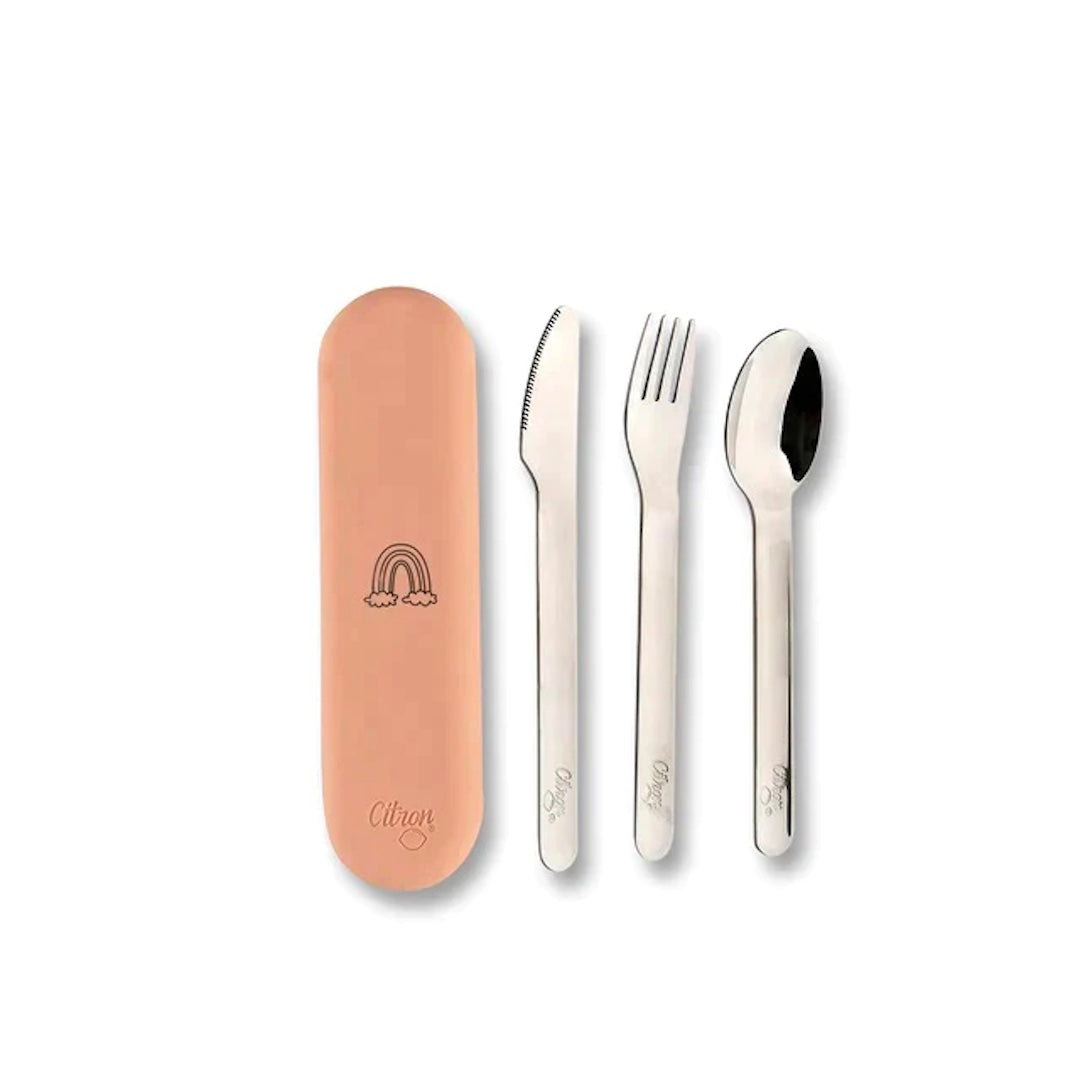 Citron Cutlery Set with Silicone Case