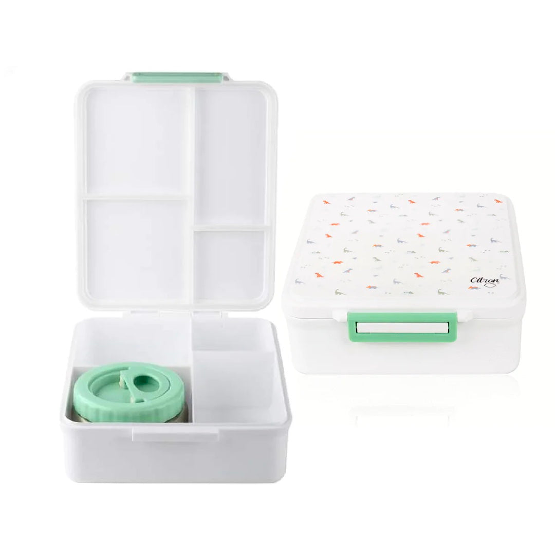 Citron Grand Lunchbox with 4 Compartments and Hot Food Jar