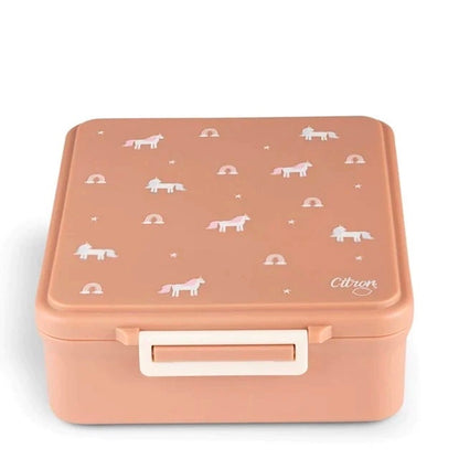 Citron Grand Lunchbox with 4 Compartments and Hot Food Jar