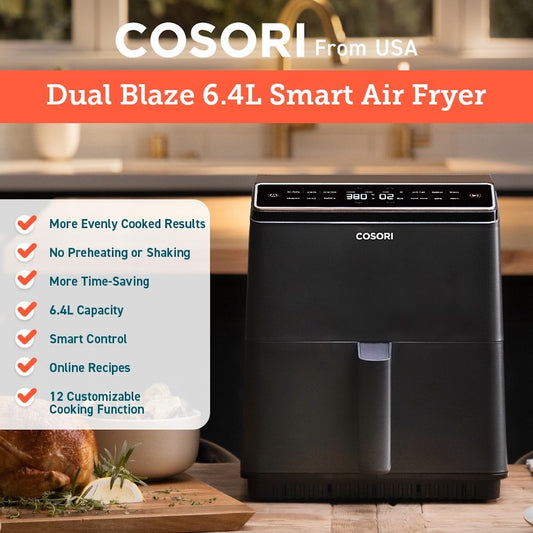 Cosori Dual Blaze 6.4-Liter Smart Air Fryer