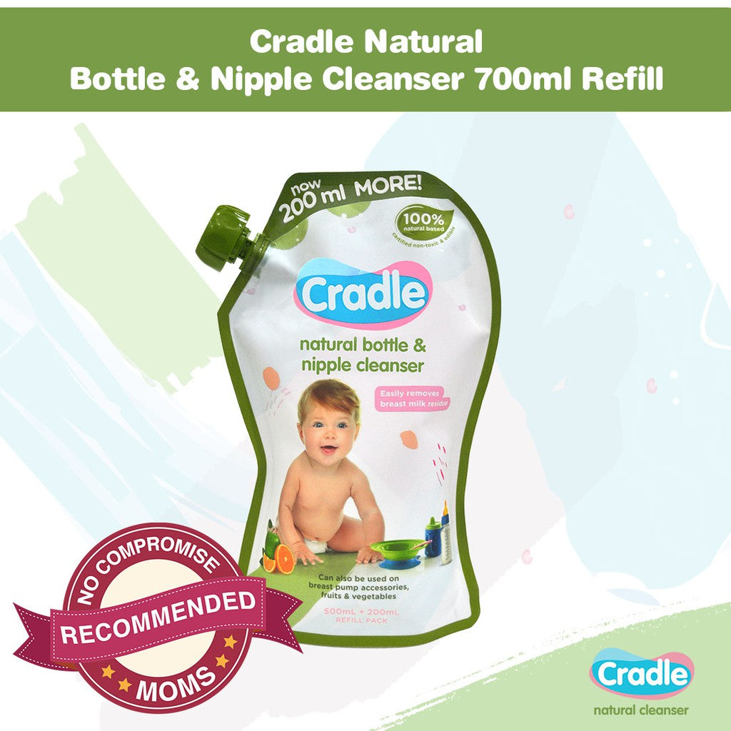 Cradle Baby Bottle & Nipple Cleanser - Refill Pack