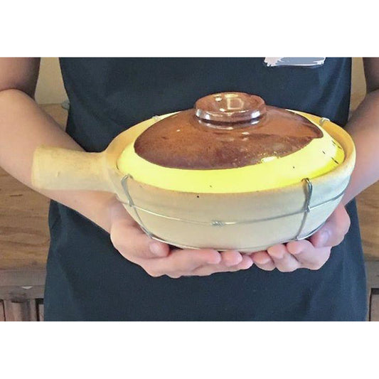 Clayy Rose Pots: Single Ear Casserole Pot