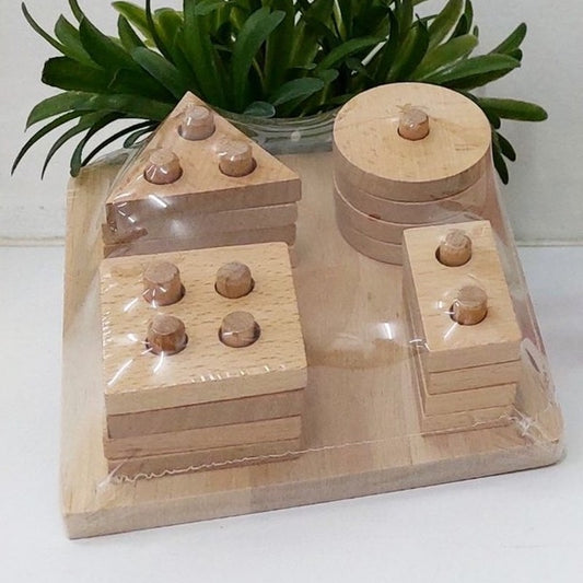 Dada Baby Wooden Stack and Sort Board