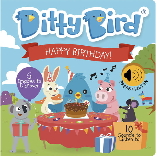 Ditty Bird Musical Books - Happy Birthday