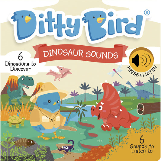 Ditty Bird Musical Books - Dinosaur Sounds