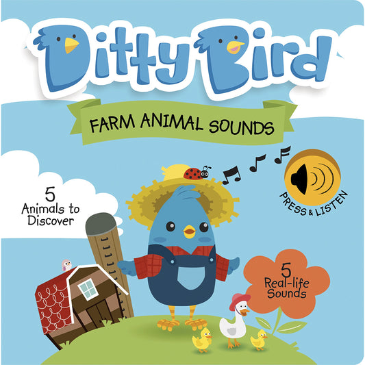 Ditty Bird Musical Books - Farm Animal Sounds