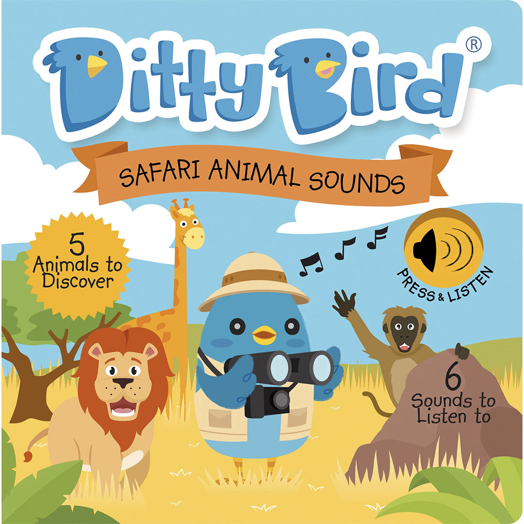 Ditty Bird Musical Books - Safari Animal Sounds