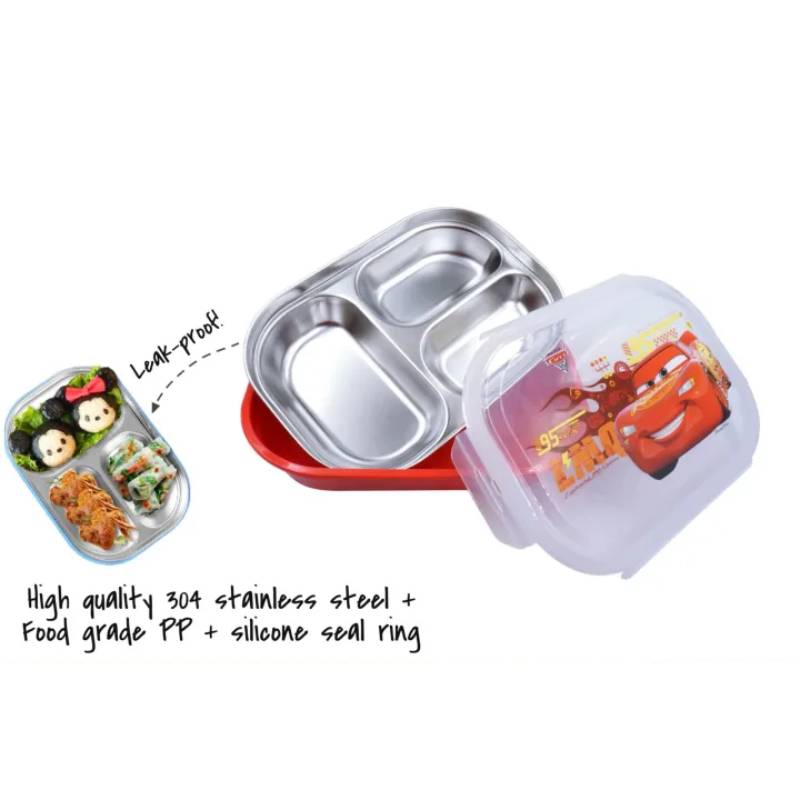 Dish Me Ph Disney 3-Grid Stainless Steel Lunch Box