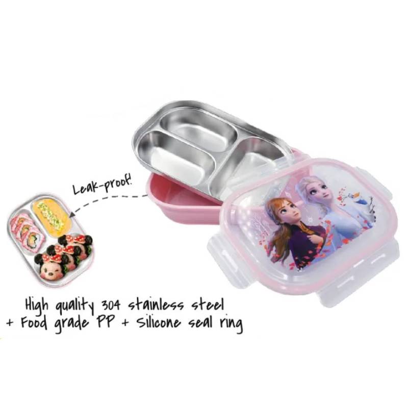 Dish Me Ph Disney 3-Grid Stainless Steel Lunch Box