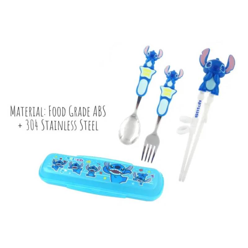 Dish Me Ph Disney Spoon, Fork and Chopsticks Set with Case