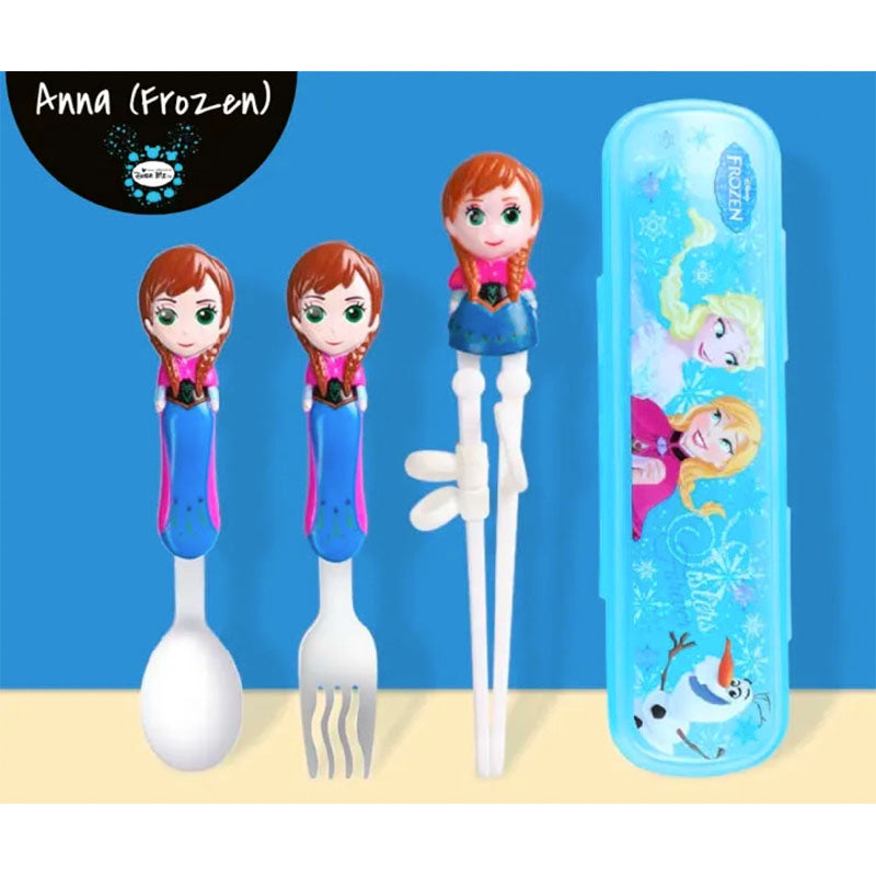 Dish Me Ph Disney Spoon, Fork and Chopsticks Set with Case