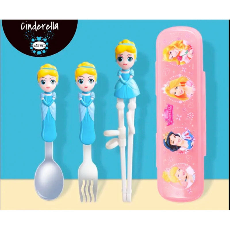 Dish Me Ph Disney Spoon, Fork and Chopsticks Set with Case